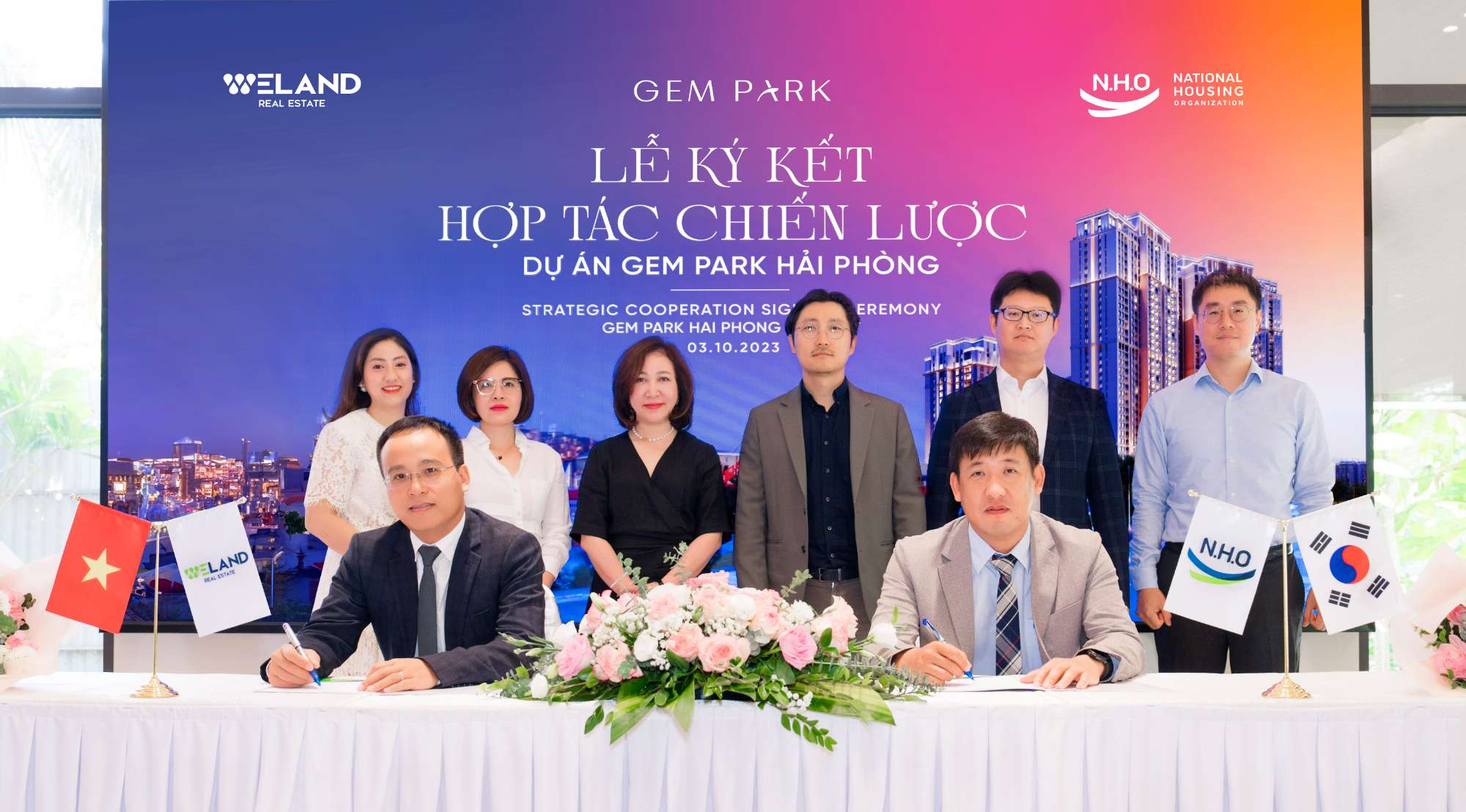 N.H.O và Weland ký kết hợp tác chiến lược dự án Gem Park - Hải Phòng